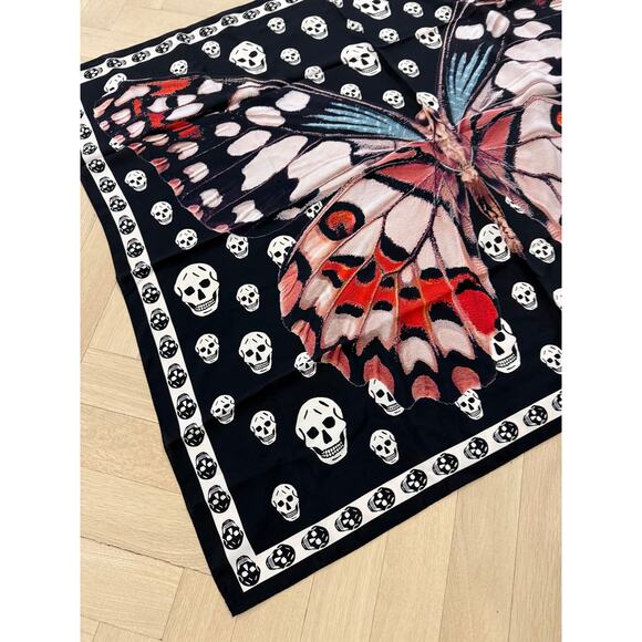 Authentic Alexander Mcqueen Giant Butterfly & Skull - Picture 16 of 16